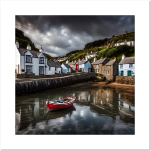 Cornish Fishing Village Posters and Art